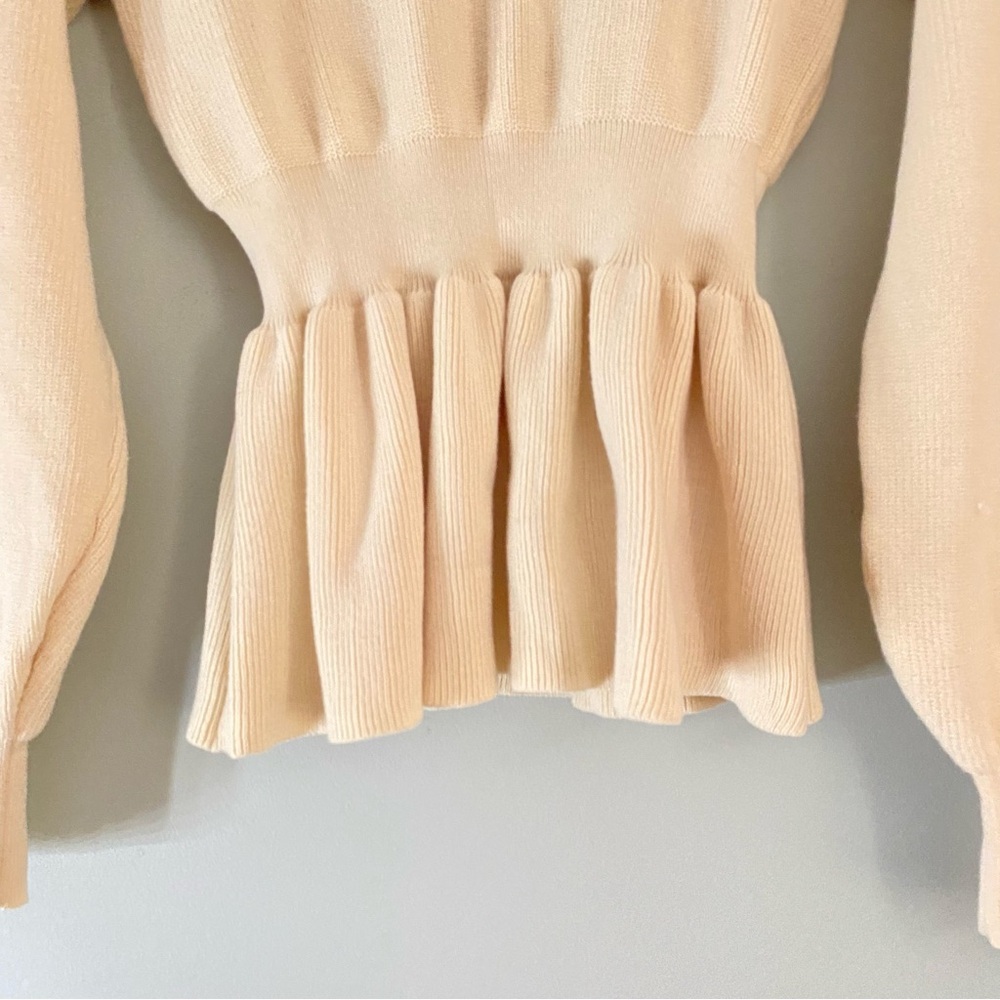 🛍 Solid Peplum Sweater 🛍 - Picture 3 of 3